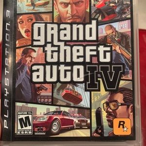 Grand theft auto IV video game. PlayStation 3. PS3.